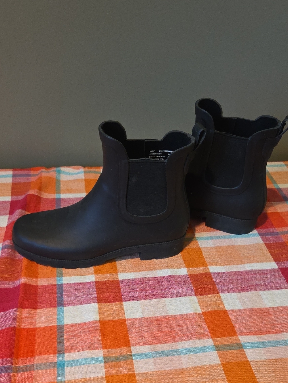 Eddie Bauer Black Women's Rain Boots - Classic Slip-On Style